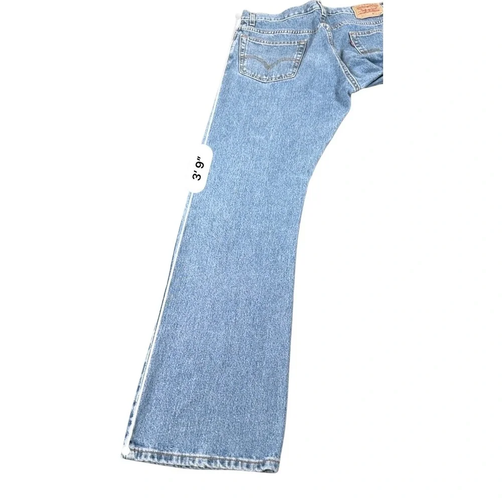 Levi's 517 Jeans Mens 36x34 Blue Denim Bootcut Vintage Y2K Made Mexico Red Tab